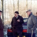 De drijvers van de jagers van de Bannink, 2e van links B.J. Wissink
