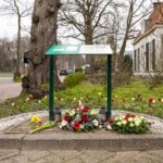 Gedenkbord Colmschate bevrijd bij de Ichtus kerk Gedenkbord Colmschate bevrijd bij de Ichtus kerk